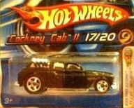 Mattel Hot Wheels 2005 First Editions 1:64 Scale Black Cockney Cab II Die Cast Car #017 Short Card