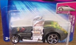 Mattel Hot Wheels 2004 First Editions 1:64 Scale Black Hardnoze Twin Mill Die Cast Car #020