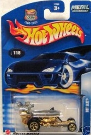 Mattel Hot Wheels 2003 1:64 Scale Gold Hot Seat Die Cast Car #118