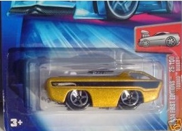 Mattel Hot Wheels 2004 First Editions 1:64 Scale Gold Tooned Deora Die Cast Car #025