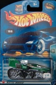 Mattel Hot Wheels 2003 1:64 Scale Green Alt Terrain Treadator Die Cast Car #166