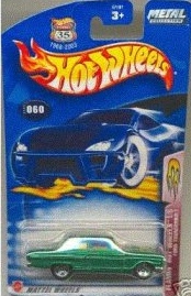 Mattel Hot Wheels 2003 1:64 Scale Green Ford Thunderbolt Die Cast Car #060