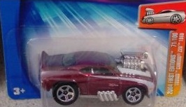 Mattel Hot Wheels 2004 First Editions 1:64 Scale Maroon 1969 Tooned Camaro Die Cast Car #071