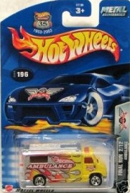 Mattel Hot Wheels 2003 1:64 Scale Final Run Ambulance 2/12 Die Cast Car #196