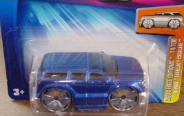 Mattel Hot Wheels 2004 First Editions 1:64 Scale Metallic Blue Blings Cadillac Escalade Die Cast Car #014