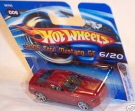 Mattel Hot Wheels 2005 First Editions 1:64 Scale Red 2005 Ford Mustang GT Die Cast Car #006 Short Card