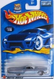 Mattel Hot Wheels 2003 1:64 Scale Silver 1963 Ford Thunderbird Die Cast Car #119