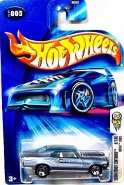 Mattel Hot Wheels 2004 First Editions 1:64 Scale Silver 1968 Nova Die Cast Car #005
