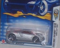 Mattel Hot Wheels 2003 First Editions 1:64 Scale Silver Cadillac Cien Die Cast Car #027