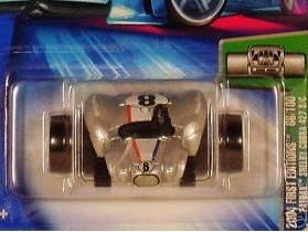 Mattel Hot Wheels 2004 First Editions 1:64 Scale Silver Fatbax Shelby Cobra 427 S/C Die Cast Car #66