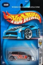 Mattel Hot Wheels 2003 First Editions 1:64 Scale Silver Honda Civic Die Cast Car #039