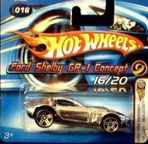 Mattel Hot Wheels 2005 First Editions 1:64 Scale Silver Ford Shelby GR-1 Concept Die Cast Car #016 Short Card
