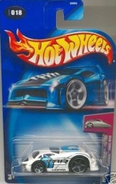 Mattel Hot Wheels 2004 First Editions 1:64 Scale White Hardnoze Dodge Neon Die Cast Car #018
