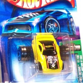 Mattel Hot Wheels 2004 First Editions 1:64 Scale Yellow Fatbax Mustang GT 2004 Die Cast Car #041