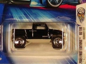 Mattel Hot Wheels 2004 First Editions 1:64 Scale Black Hummer H3T 60/100 Die Cast Truck #060