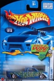 Mattel Hot Wheels 2003 First Editions 1:64 Scale Blue Steel Flame Die Cast Truck #014